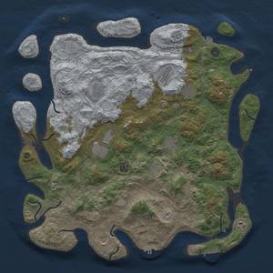 Thumbnail Rust Map: Procedural Map, Size: 4500, Seed: 66223268, 18 Monuments