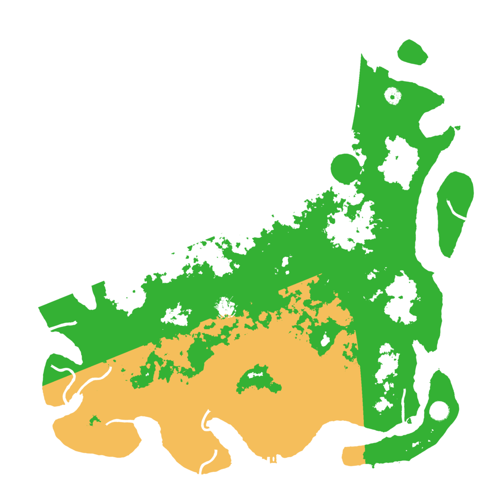 Biome Rust Map: Procedural Map, Size: 4500, Seed: 66223268