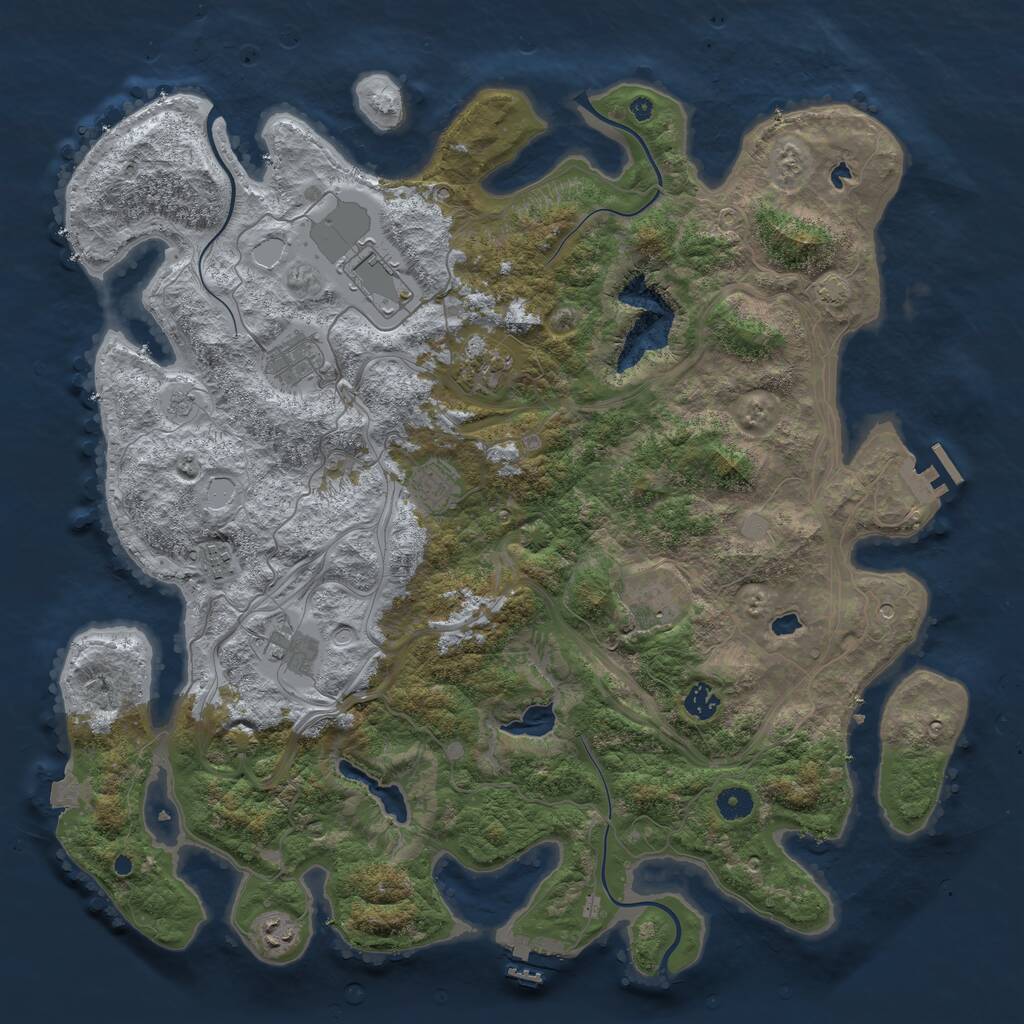 Rust Map: Procedural Map, Size: 4500, Seed: 1979011419, 15 Monuments