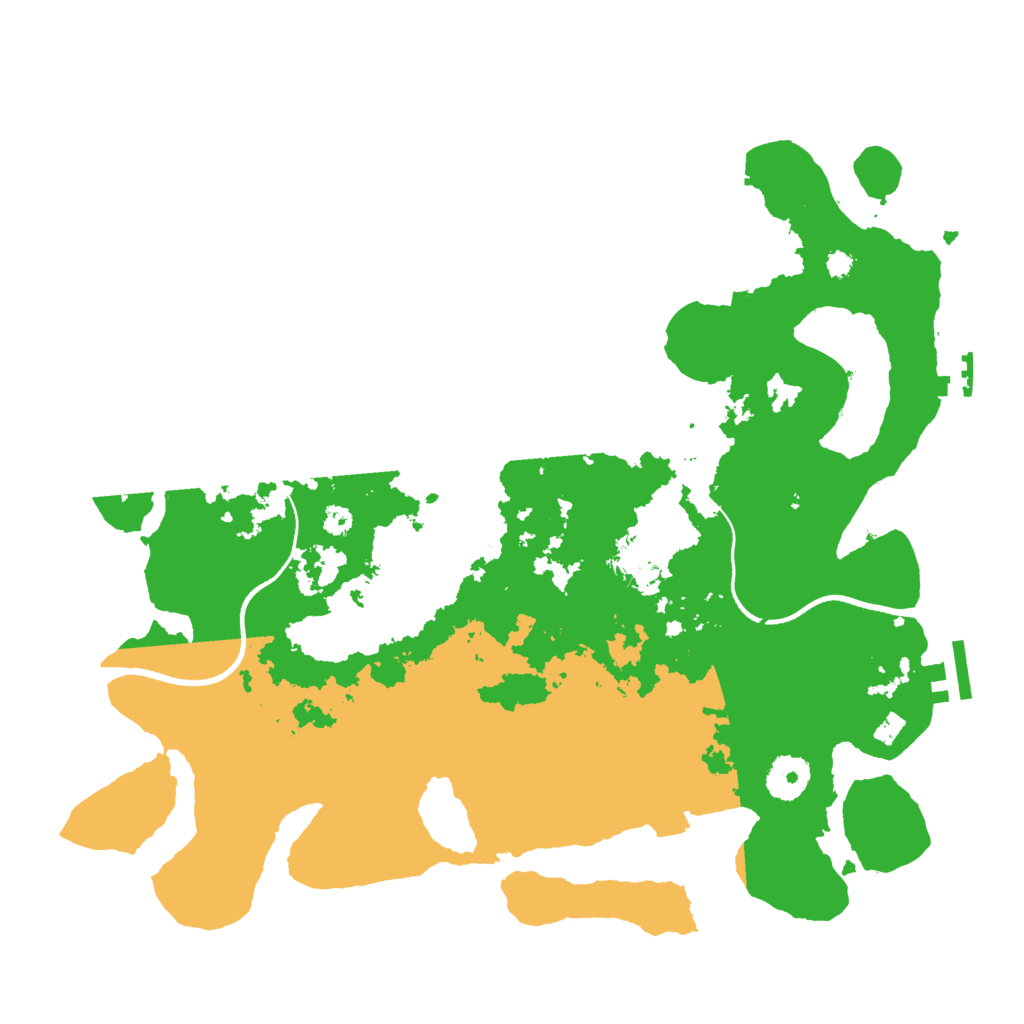 Biome Rust Map: Procedural Map, Size: 3500, Seed: 4355453