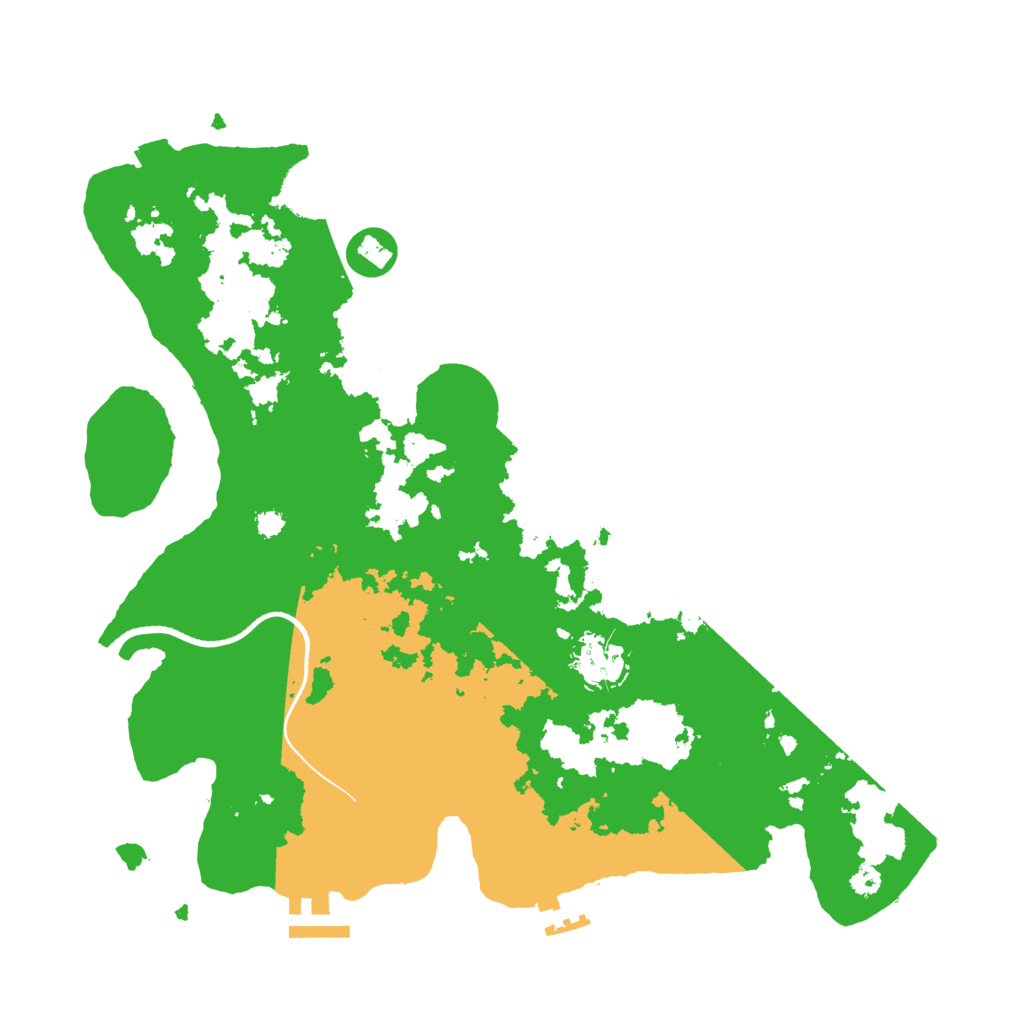 Biome Rust Map: Procedural Map, Size: 3400, Seed: 64593500