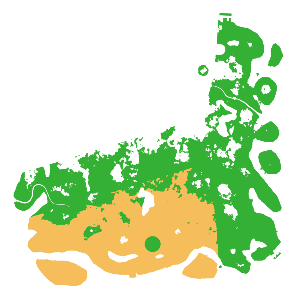 Biome Rust Map: Procedural Map, Size: 5000, Seed: 4896454