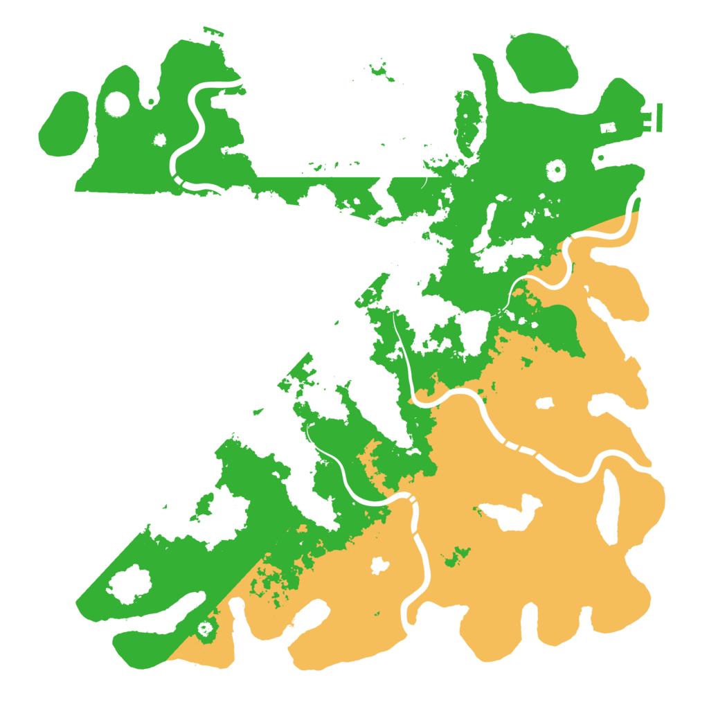 Biome Rust Map: Procedural Map, Size: 5000, Seed: 540235843