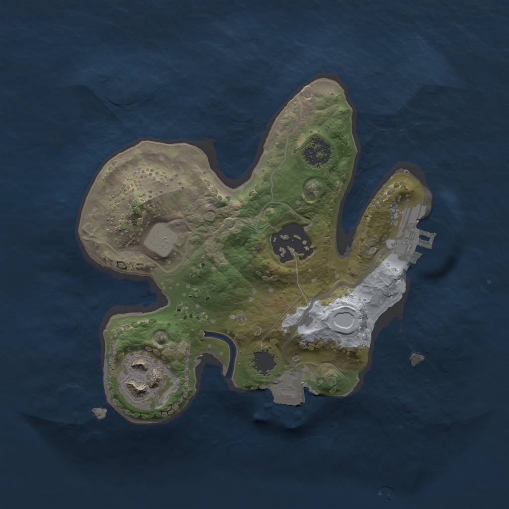 Rust Map: Procedural Map, Size: 1900, Seed: 238738889, 6 Monuments