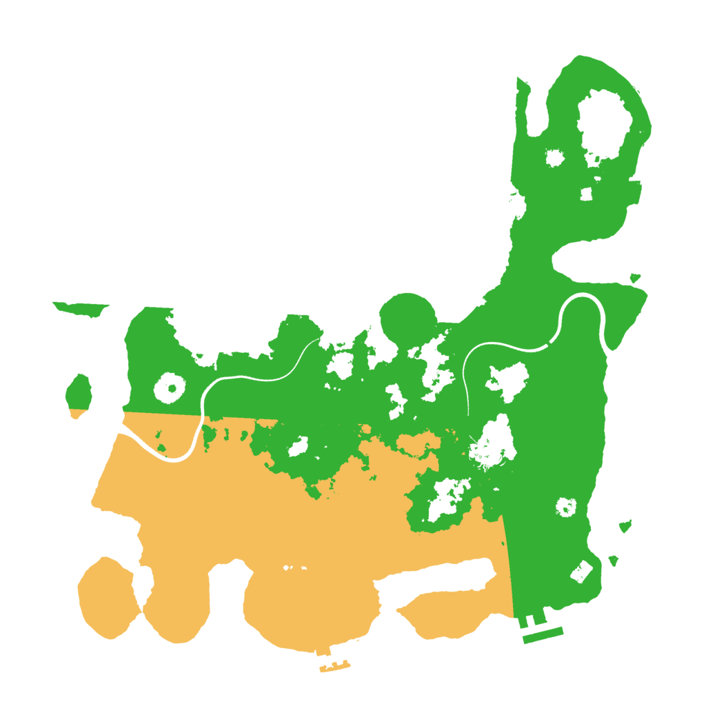 Biome Rust Map: Procedural Map, Size: 3500, Seed: 102682197