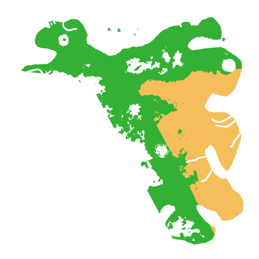 Biome Rust Map: Procedural Map, Size: 3500, Seed: 8590