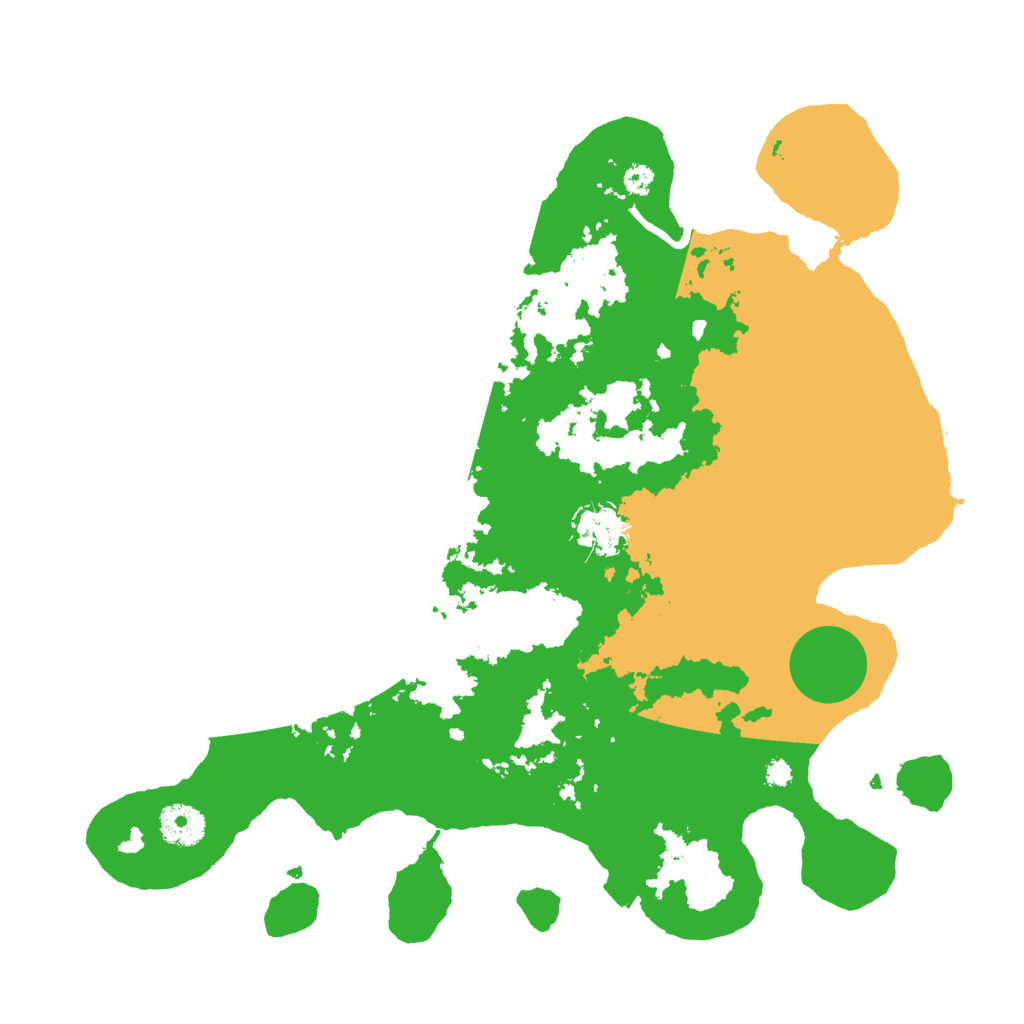 Biome Rust Map: Procedural Map, Size: 3500, Seed: 2027185320