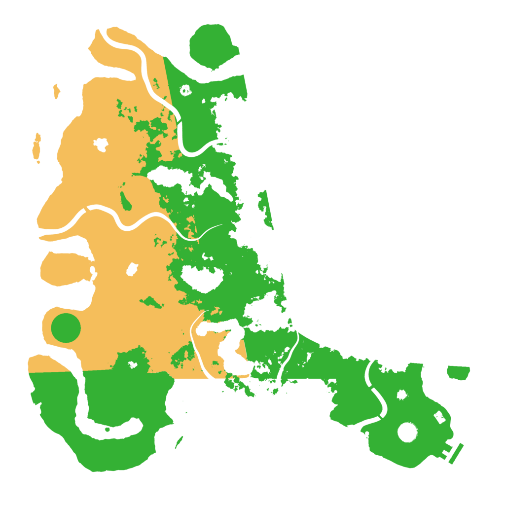 Biome Rust Map: Procedural Map, Size: 4500, Seed: 152321806
