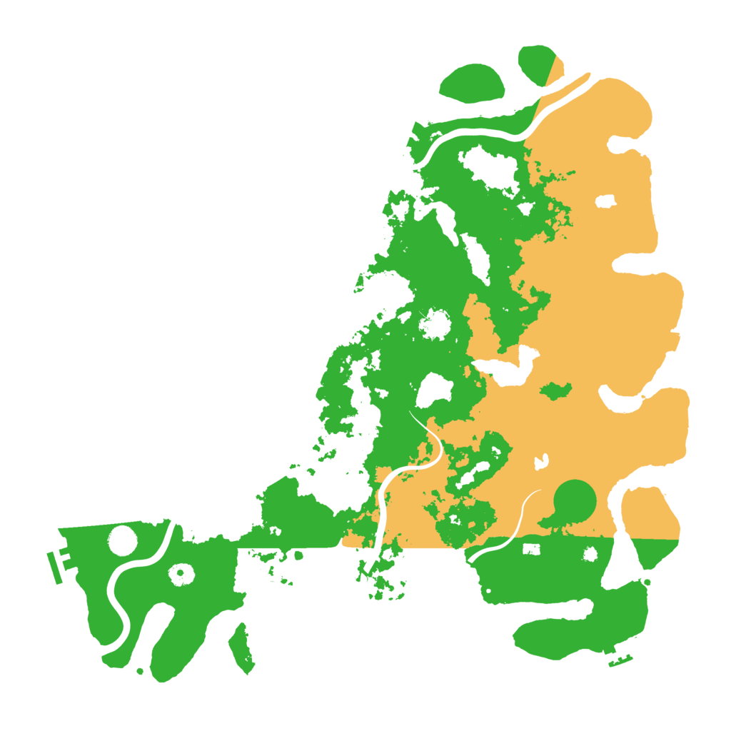 Biome Rust Map: Procedural Map, Size: 4500, Seed: 2049075770