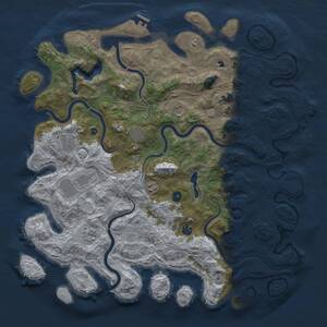 Thumbnail Rust Map: Procedural Map, Size: 4800, Seed: 759942845, 14 Monuments