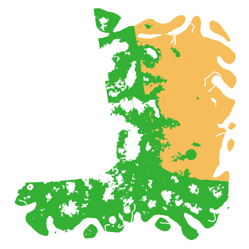 Biome Rust Map: Procedural Map, Size: 6000, Seed: 12476284