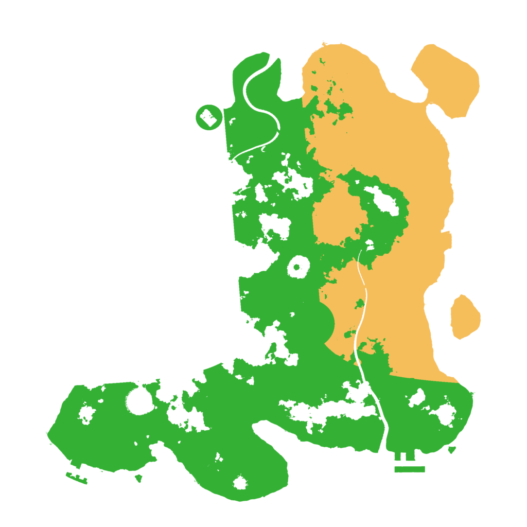 Biome Rust Map: Procedural Map, Size: 3500, Seed: 443887686