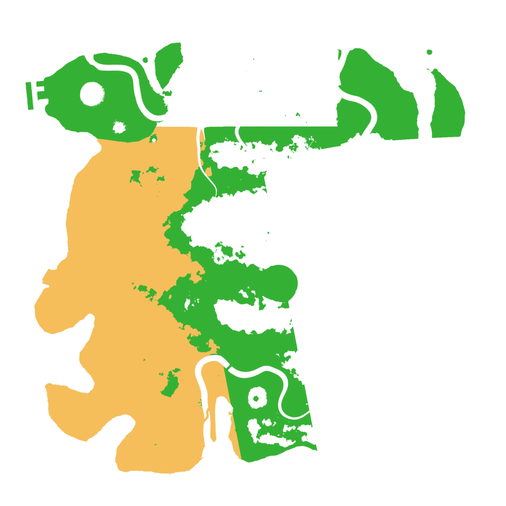 Biome Rust Map: Procedural Map, Size: 3700, Seed: 2072940918