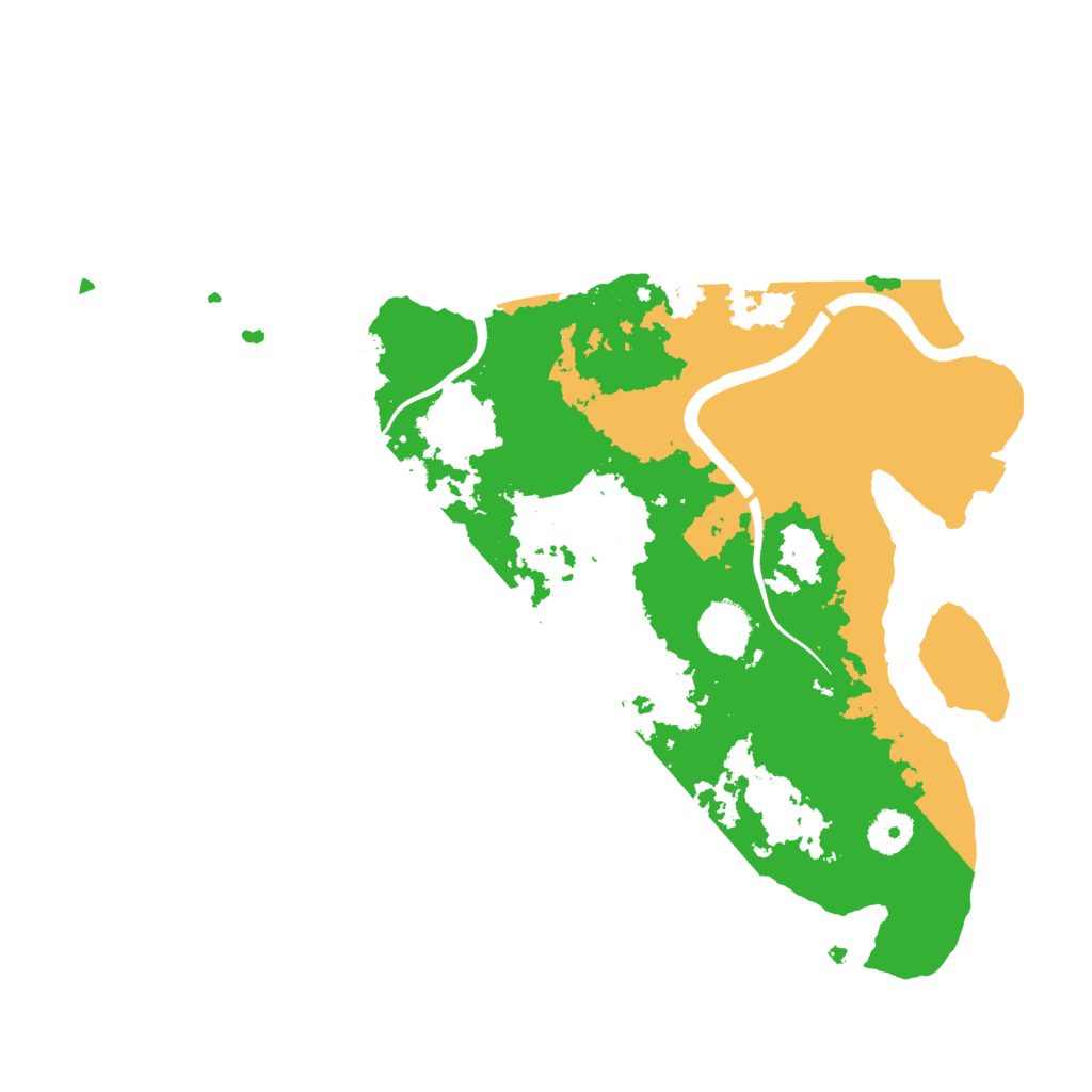 Biome Rust Map: Procedural Map, Size: 3700, Seed: 474305706