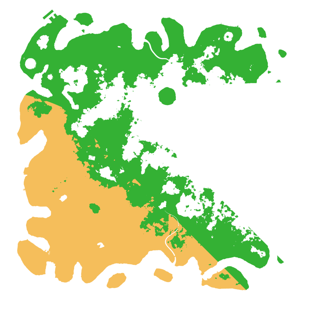 Biome Rust Map: Procedural Map, Size: 5000, Seed: 6688