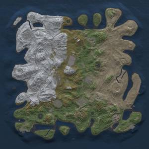 Thumbnail Rust Map: Procedural Map, Size: 4250, Seed: 835262178, 19 Monuments