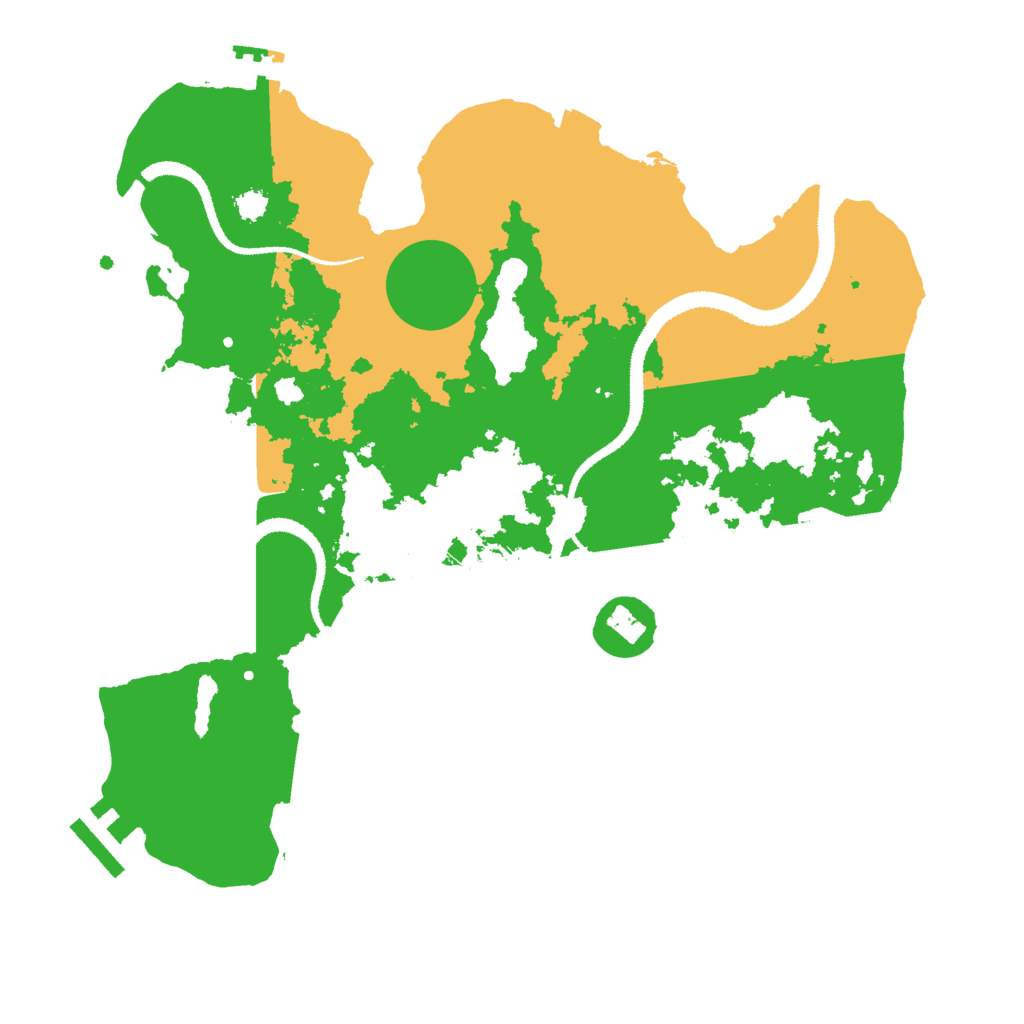 Biome Rust Map: Procedural Map, Size: 3000, Seed: 435667