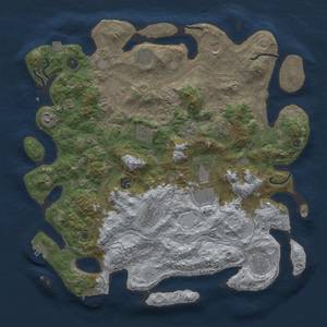 Thumbnail Rust Map: Procedural Map, Size: 4250, Seed: 1006742266, 19 Monuments