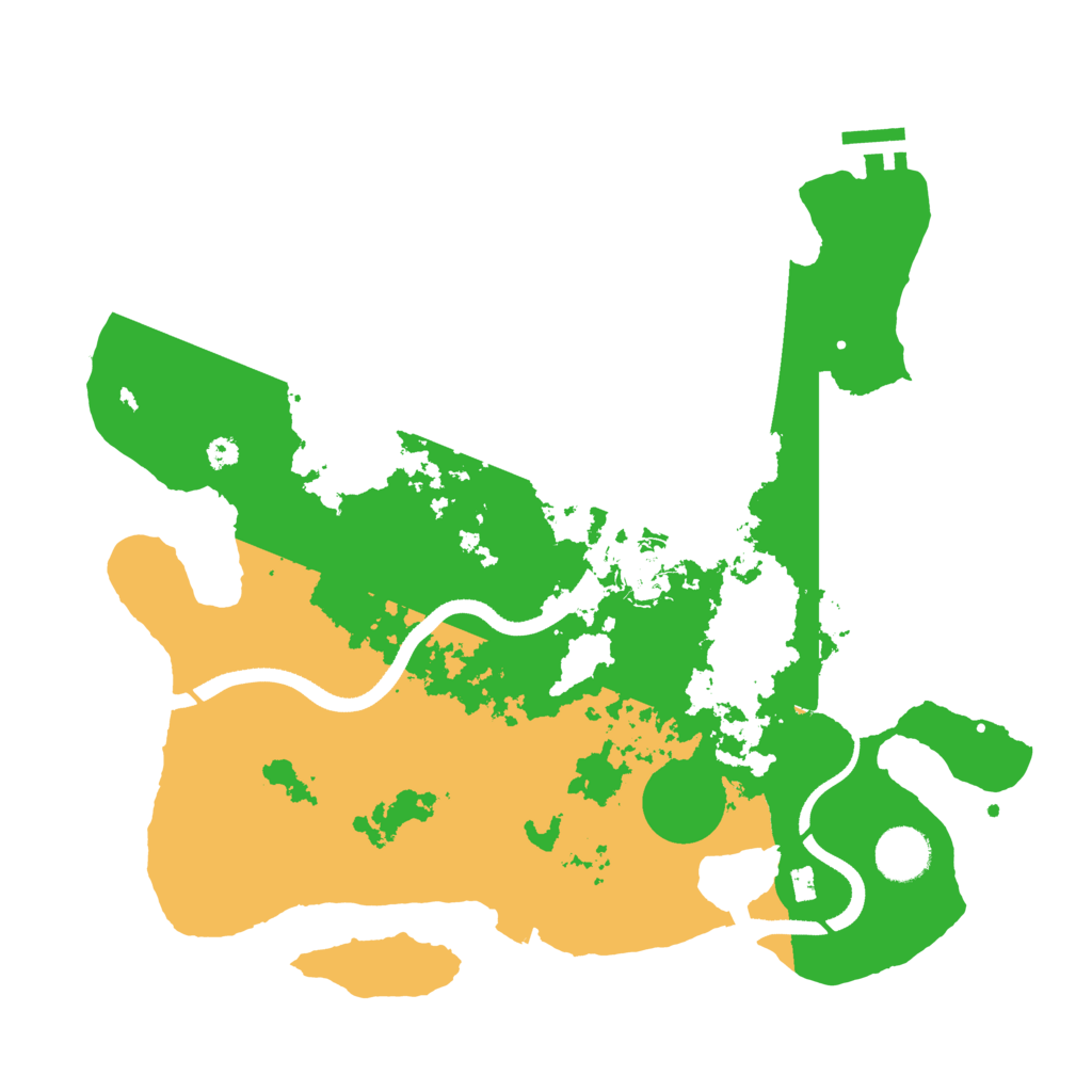 Biome Rust Map: Procedural Map, Size: 3500, Seed: 1016