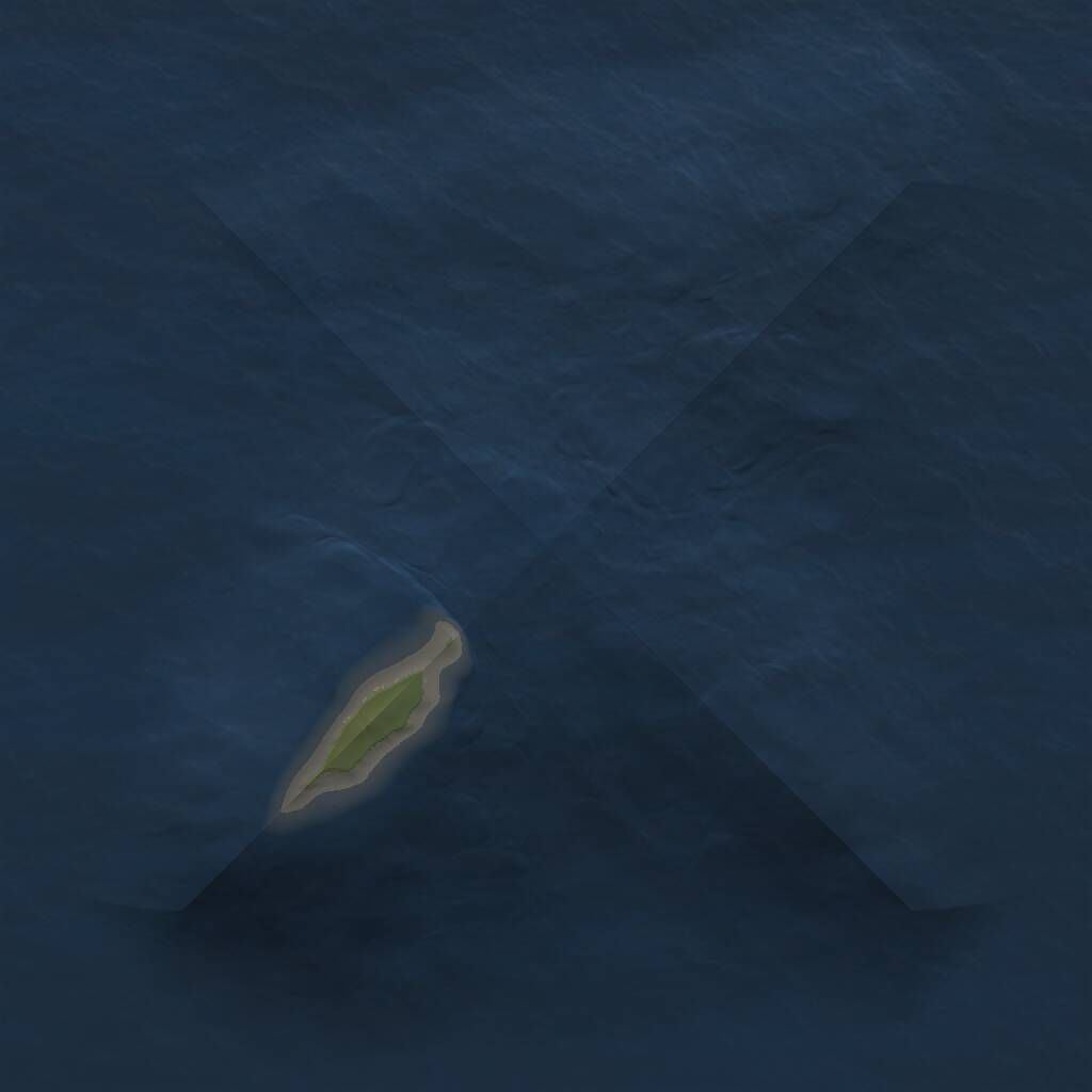 Rust Map: Procedural Map, Size: 1000, Seed: 383829, 1 Monuments