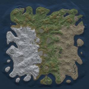 Thumbnail Rust Map: Procedural Map, Size: 4800, Seed: 1283512599, 19 Monuments