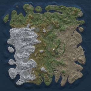 Thumbnail Rust Map: Procedural Map, Size: 4800, Seed: 1071083201, 19 Monuments