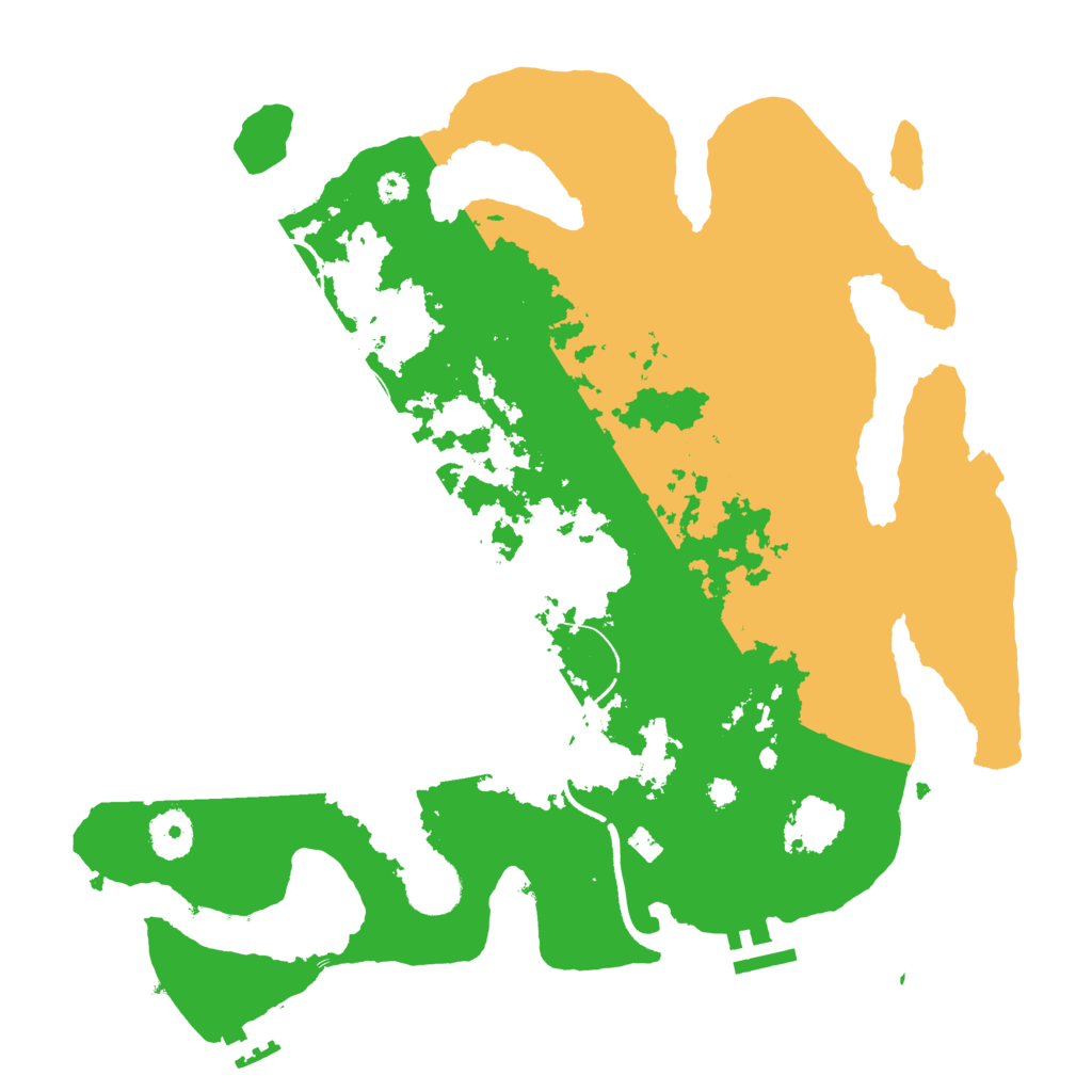 Biome Rust Map: Procedural Map, Size: 3500, Seed: 31612240