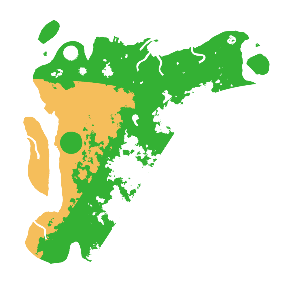 Biome Rust Map: Procedural Map, Size: 3500, Seed: 3321