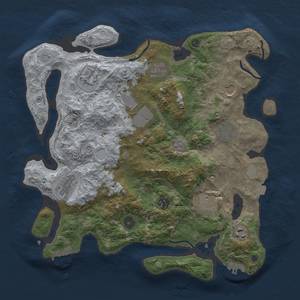 Thumbnail Rust Map: Procedural Map, Size: 3750, Seed: 1501, 18 Monuments