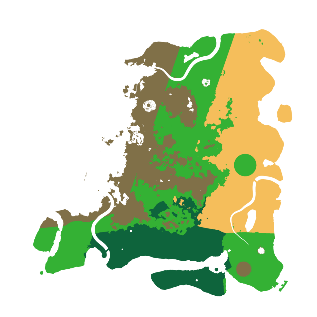 Biome Rust Map: Procedural Map, Size: 3750, Seed: 1501