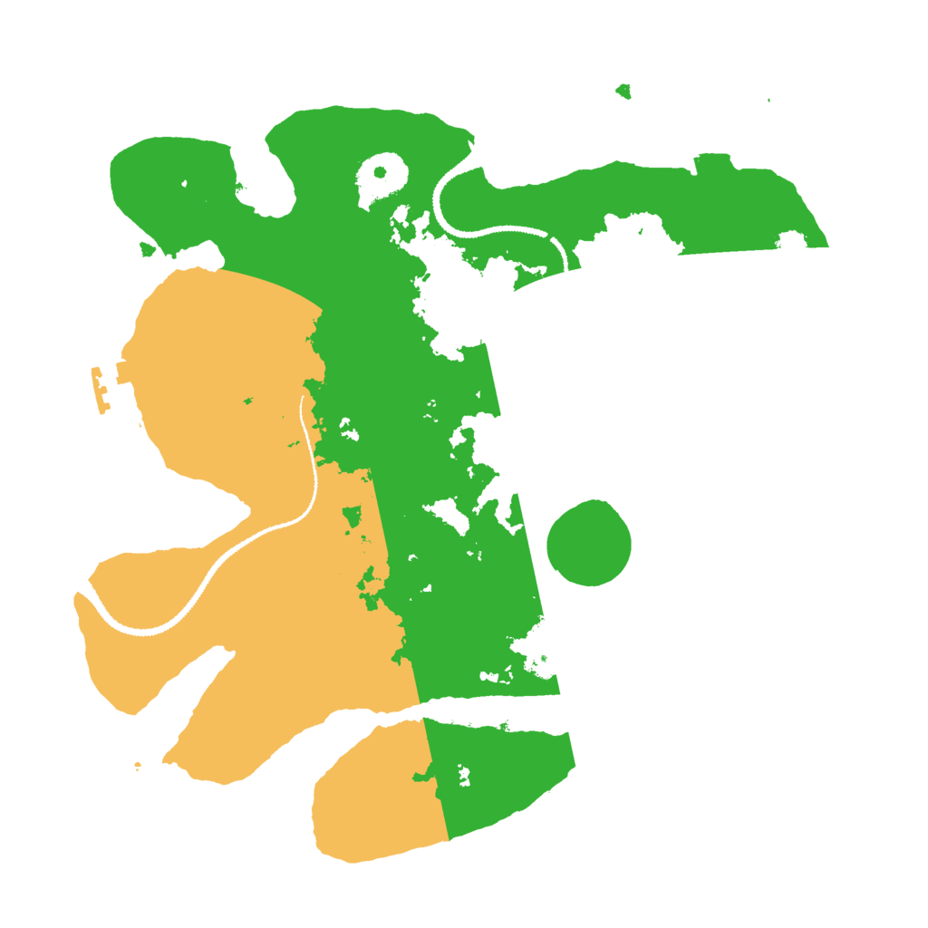 Biome Rust Map: Procedural Map, Size: 3000, Seed: 1036791044