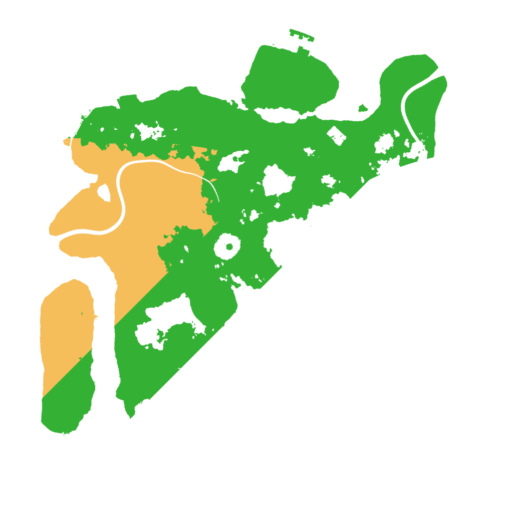 Biome Rust Map: Procedural Map, Size: 3000, Seed: 2070858558