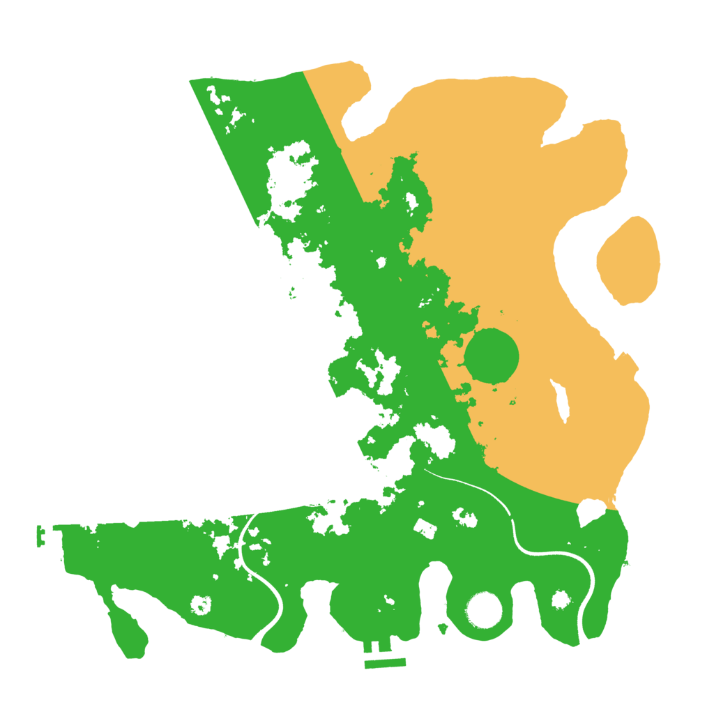 Biome Rust Map: Procedural Map, Size: 3500, Seed: 422