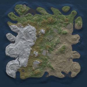 Thumbnail Rust Map: Procedural Map, Size: 4250, Seed: 206966221, 18 Monuments