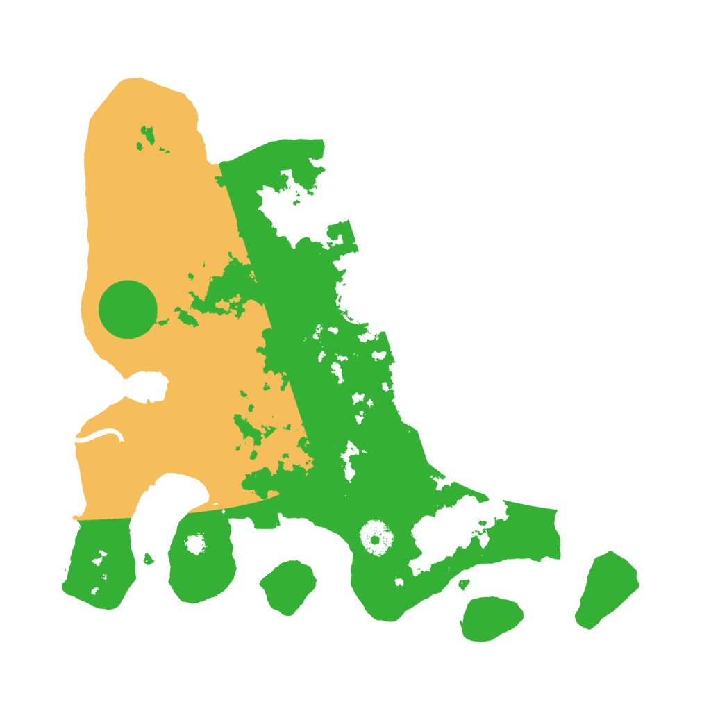 Biome Rust Map: Procedural Map, Size: 3200, Seed: 50534