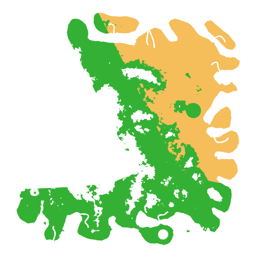 Biome Rust Map: Procedural Map, Size: 4500, Seed: 378245551