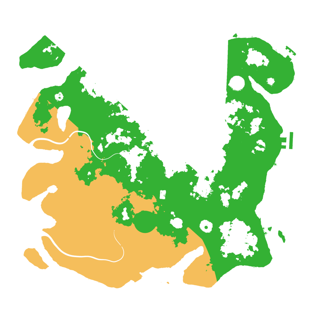 Biome Rust Map: Procedural Map, Size: 3700, Seed: 458249950