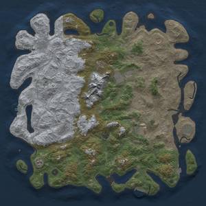 Thumbnail Rust Map: Procedural Map, Size: 5000, Seed: 195314, 19 Monuments