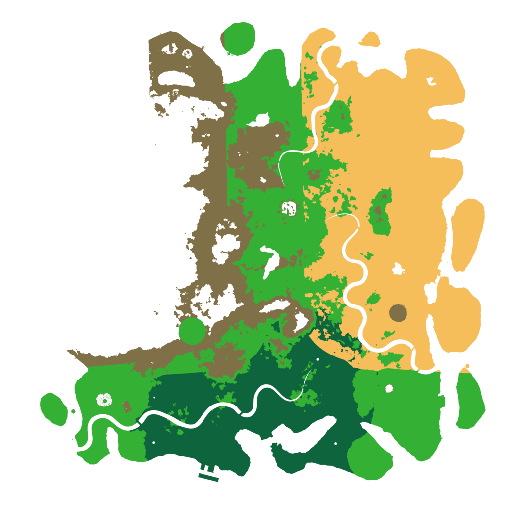 Biome Rust Map: Procedural Map, Size: 5000, Seed: 195314