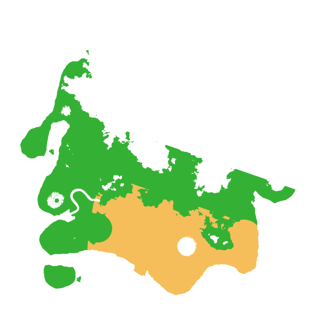 Biome Rust Map: Procedural Map, Size: 3000, Seed: 2458522