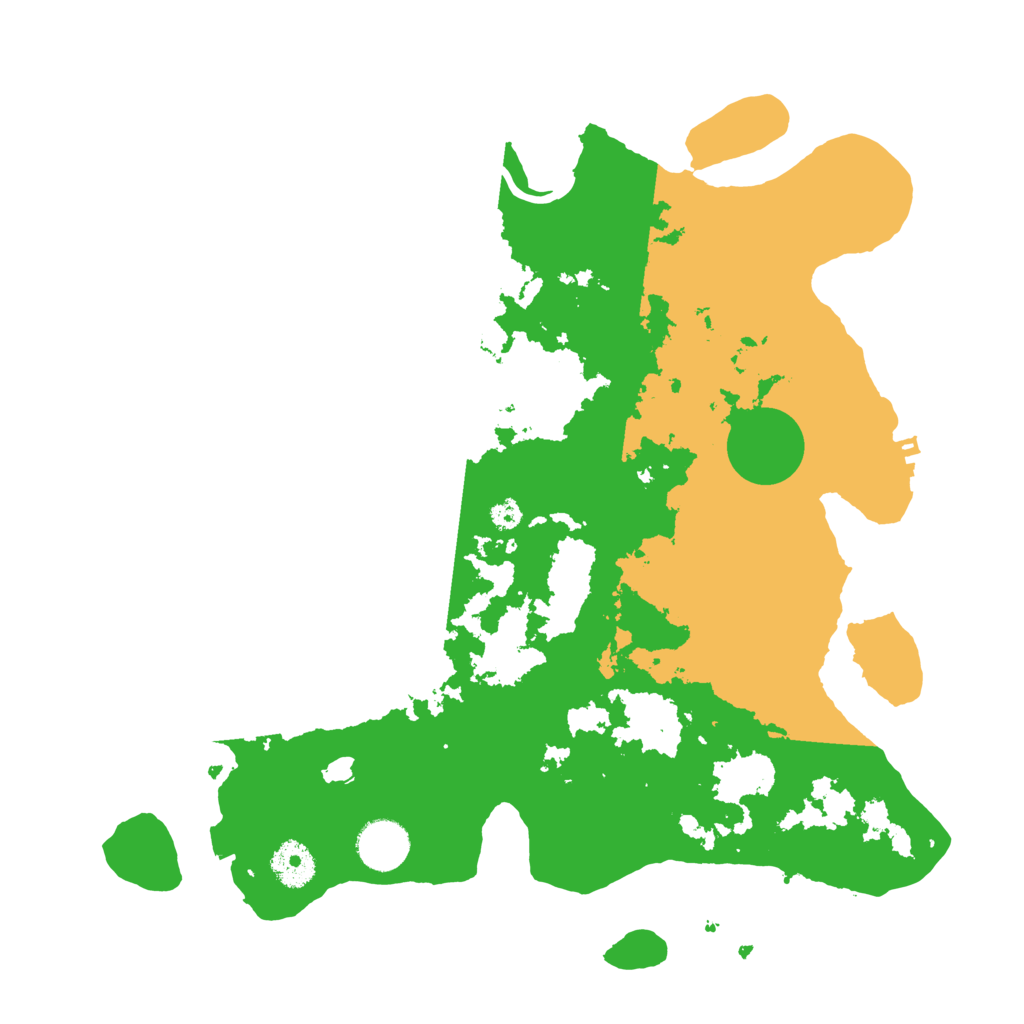 Biome Rust Map: Procedural Map, Size: 3500, Seed: 53926