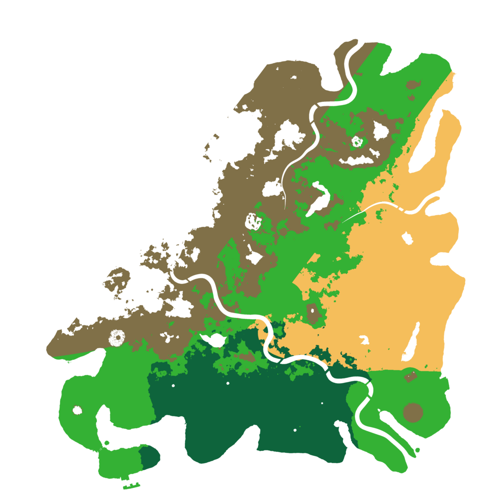 Biome Rust Map: Procedural Map, Size: 4500, Seed: 1119596666