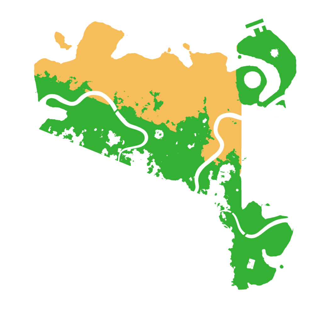 Biome Rust Map: Procedural Map, Size: 3500, Seed: 81073146