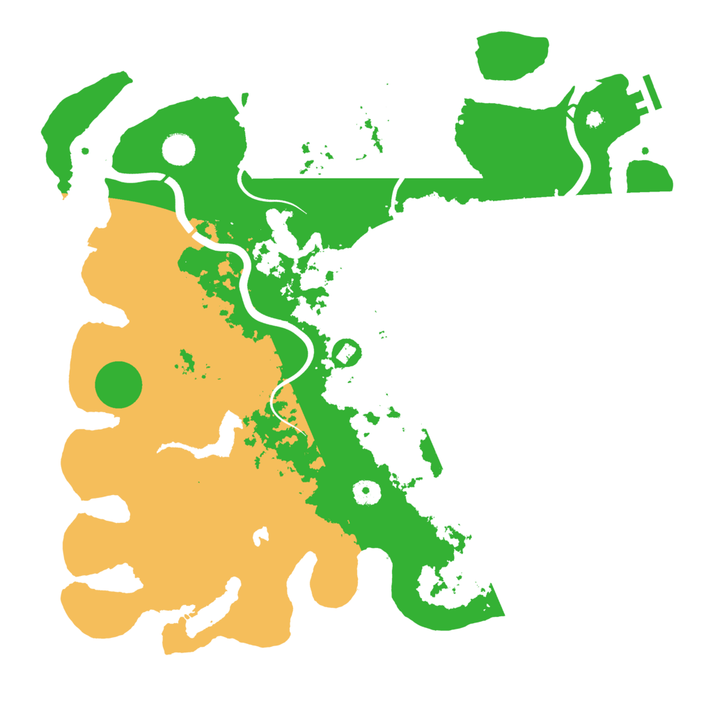 Biome Rust Map: Procedural Map, Size: 4000, Seed: 76554