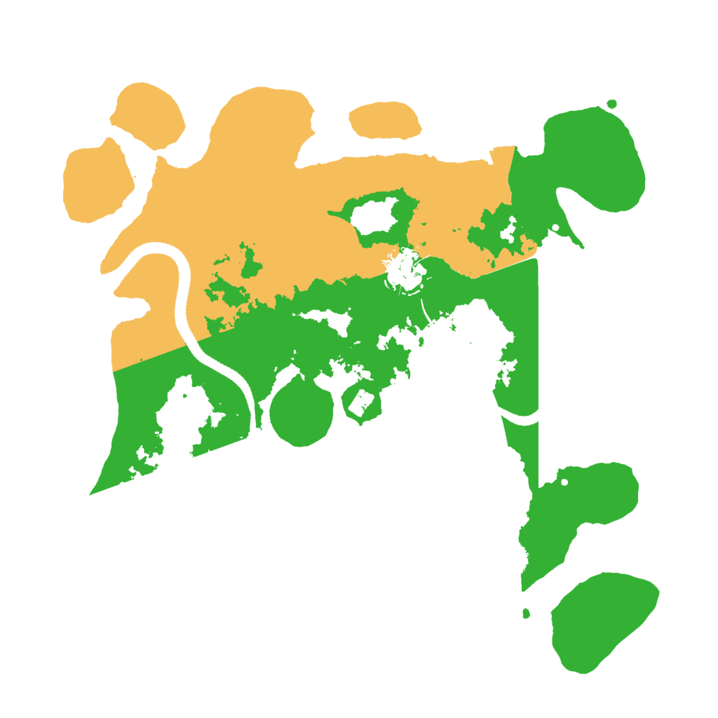 Biome Rust Map: Procedural Map, Size: 3000, Seed: 13296