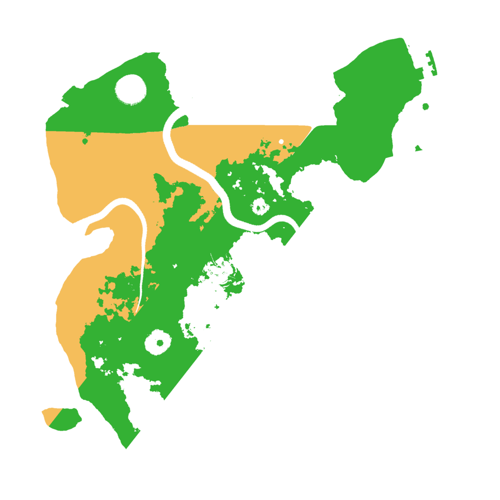 Biome Rust Map: Procedural Map, Size: 3000, Seed: 19822823