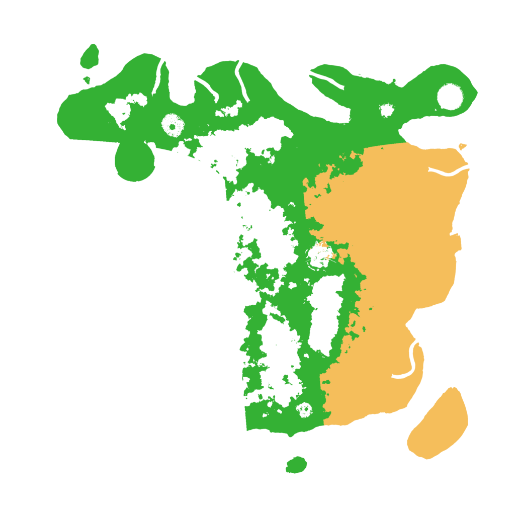 Biome Rust Map: Procedural Map, Size: 3500, Seed: 81075528
