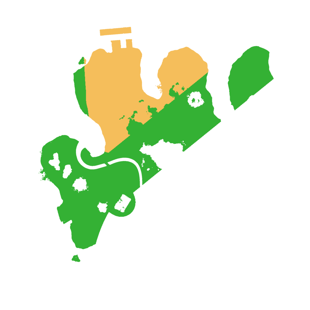 Biome Rust Map: Procedural Map, Size: 2000, Seed: 3258