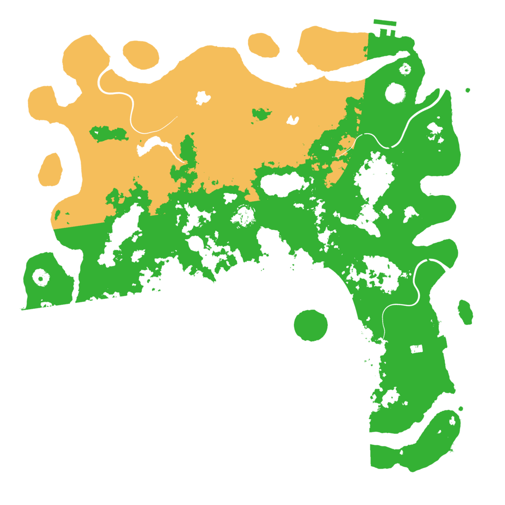 Biome Rust Map: Procedural Map, Size: 4500, Seed: 827581139