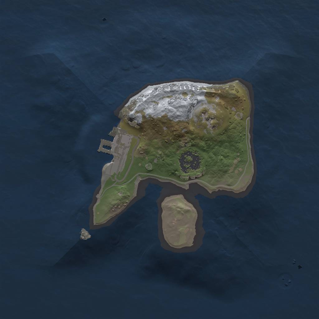 Rust Map: Procedural Map, Size: 1500, Seed: 1765176492, 4 Monuments